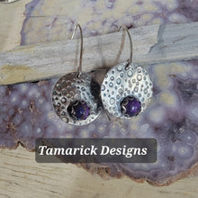 Purple Mojave Turqouise sterling earrings SOLD