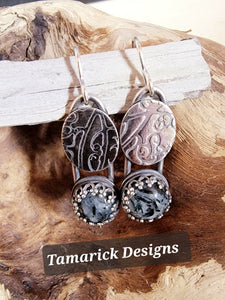 Dendritic Agate Sterling Earrings