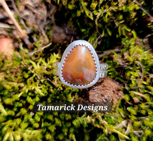 Poppy jasper sterling ring