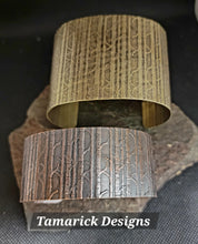 Birch tree copper cuff bracelet