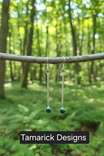 Malachite Dangle Earrings
