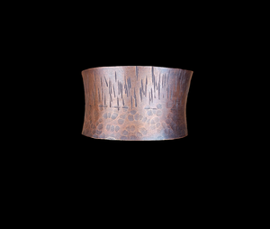 Copper Hand hammered cuff bracelet