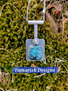 Hubei Turquoise and Sterling Necklace