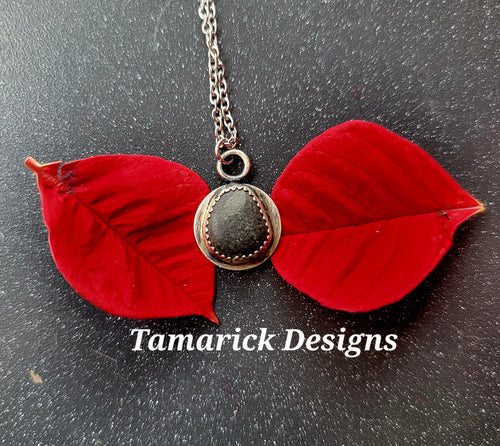 Great Lakes Basalt Stone small necklace