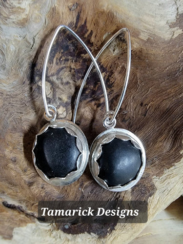 Great Lakes Basalt Stone Earrings