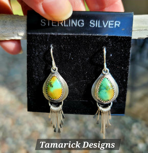 Hubei Turquoise dangle earrings SOLD