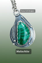 Malachite and Sterling Necklace