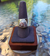 Crazy Lace sterling wide band adjustable ring