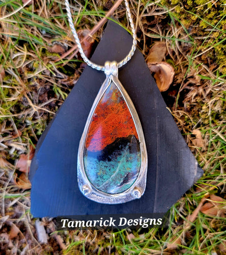 Sonora Sunset stone Sterling Necklace