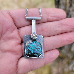 Hubei Turquoise and Sterling Necklace