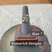 Mixed Metal Winding Path Funky Ring