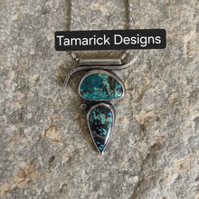 Hubei Turquoise double stone necklace