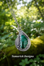 Malachite and Sterling Necklace