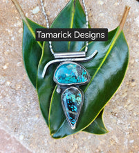 Hubei Turquoise double stone necklace