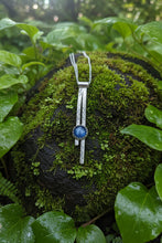 Blue Kyanite Dangle Sterling Necklace