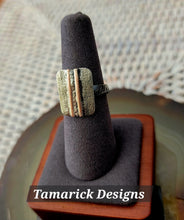 Mixed Metal Linear Funky Ring