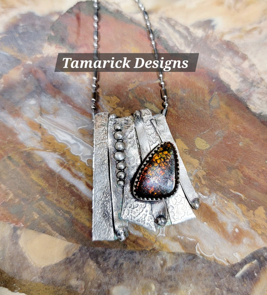 Ammonite Sterling Necklace