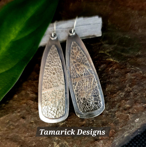 Sterling Silver layered teardrop earrings