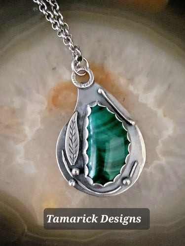 Malachite Sterling Necklace