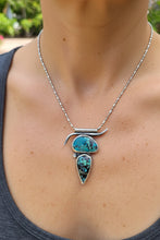 Hubei Turquoise double stone necklace