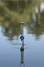 Blue Kyanite Dangle Sterling Necklace