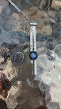 Blue Kyanite Dangle Sterling Necklace