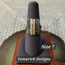Mixed Metal Linear Funky Ring