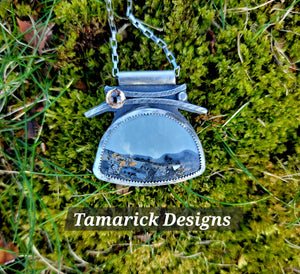 Maligano jasper, citrine & Sterling Necklace SOLD
