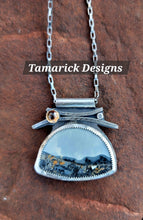 Maligano jasper, citrine & Sterling Necklace SOLD