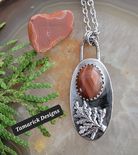 Great Lakes Agate Sterling Necklace