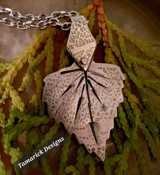 Sterling Leaf necklace